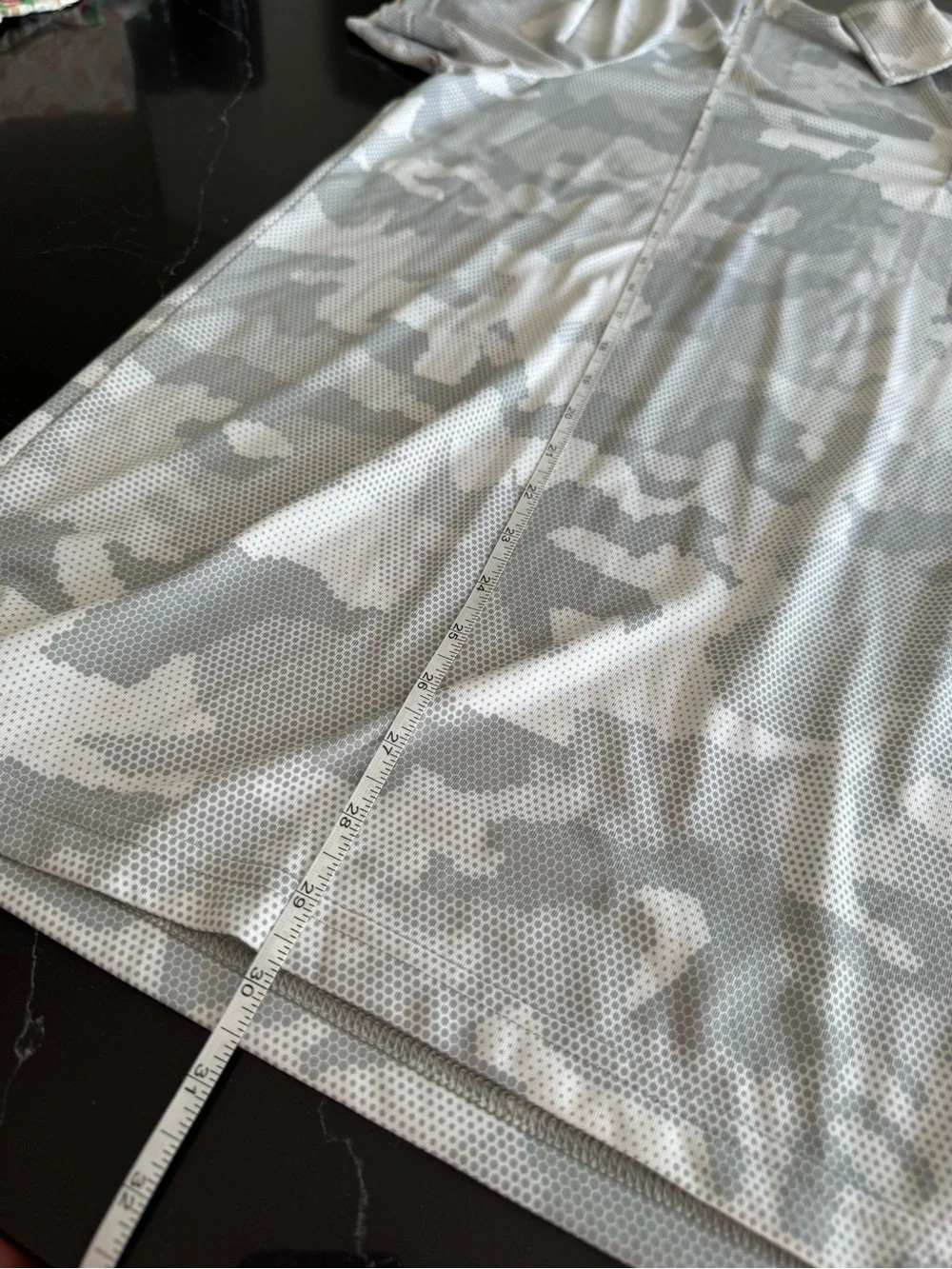 Ralph Lauren Men's Light Gray & White Camo Performance Polo